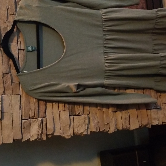 Army Green Wild Fable Dress - Picture 3 of 5